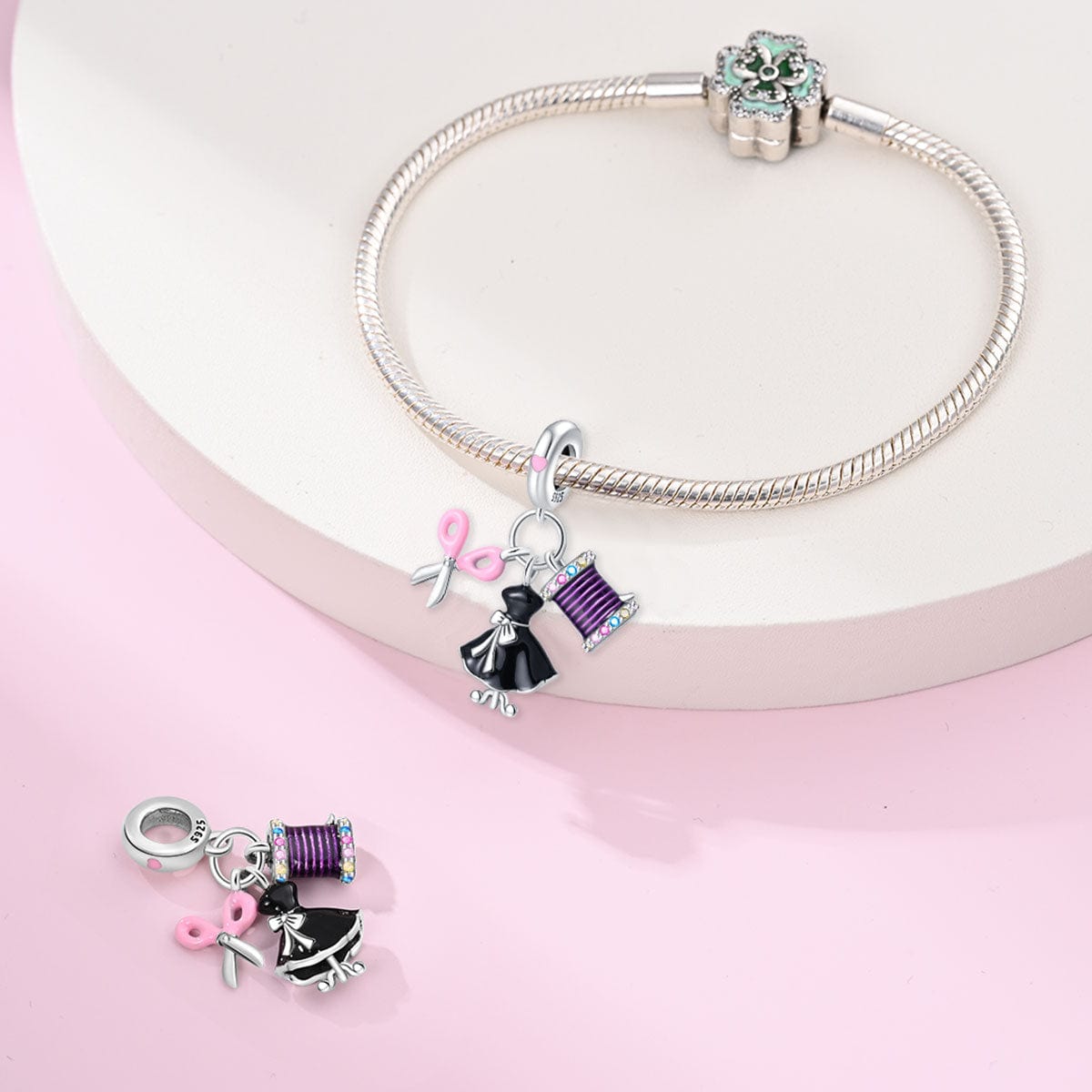 Sewing Kit Dress Charm