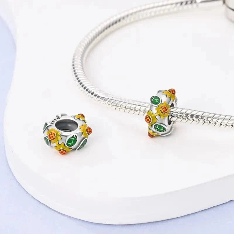 Sunflower Blossom Charm Spacer