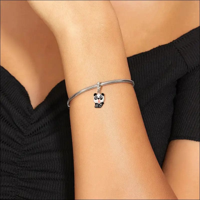 Surprised Panda Dangle Charm