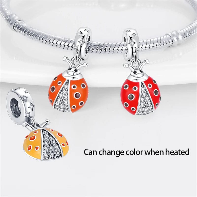 Temperature Changing Color Ladybug Charm