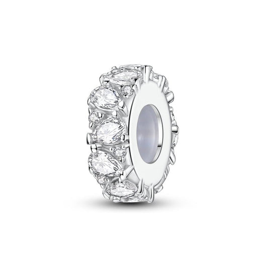Clear Sparkle Spacer Charm