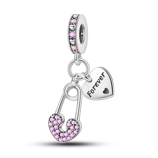 Friends Forever Heart Dangle Charm