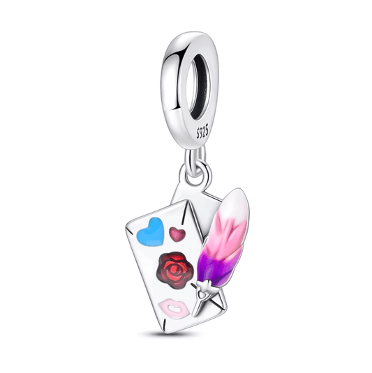 Love Letter Envelope Dangle Charm