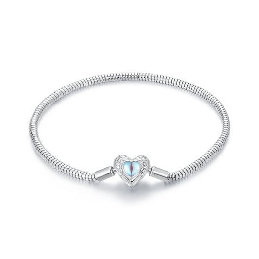Angel Wings Heart Charm Bracelet