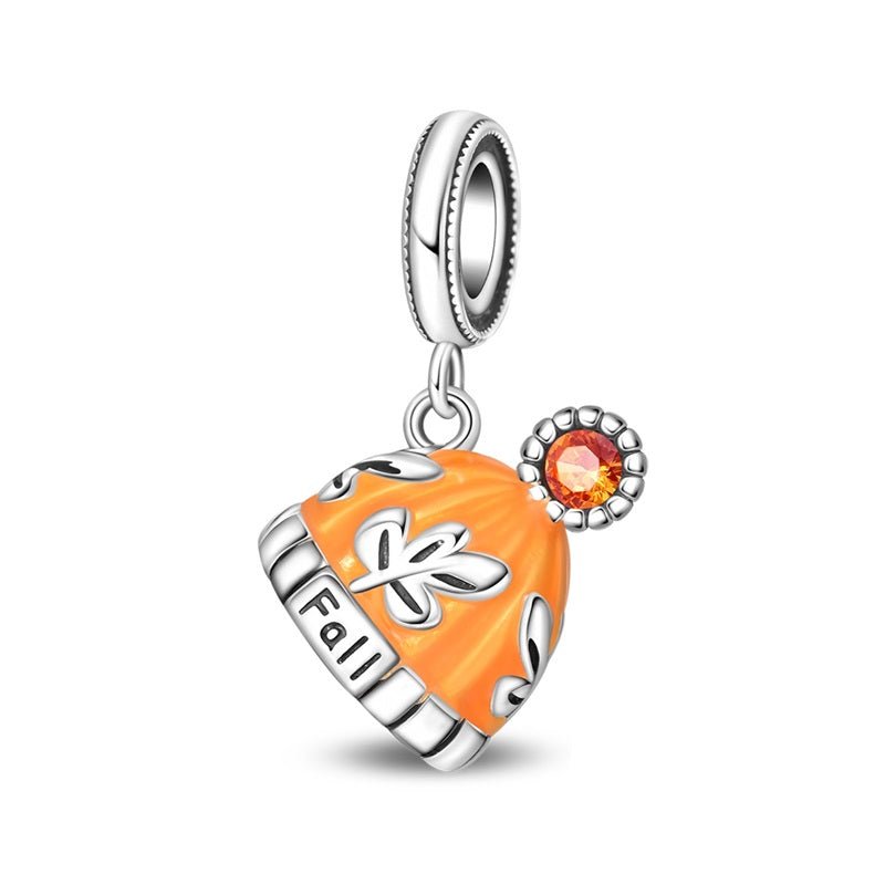 Autumn Leaf Cozy Hat Dangle Charm