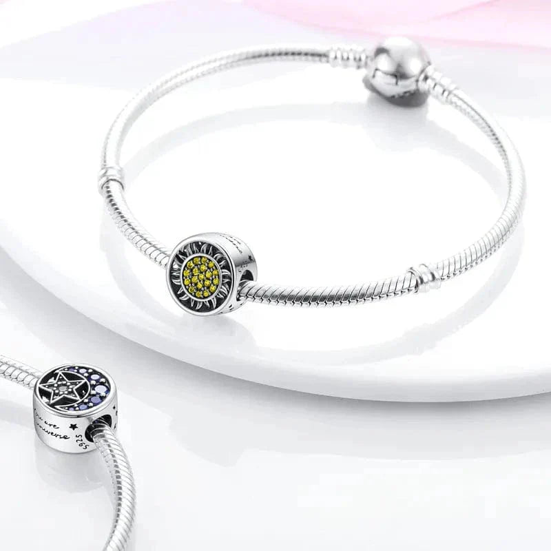 Blue Moon and Star Charm