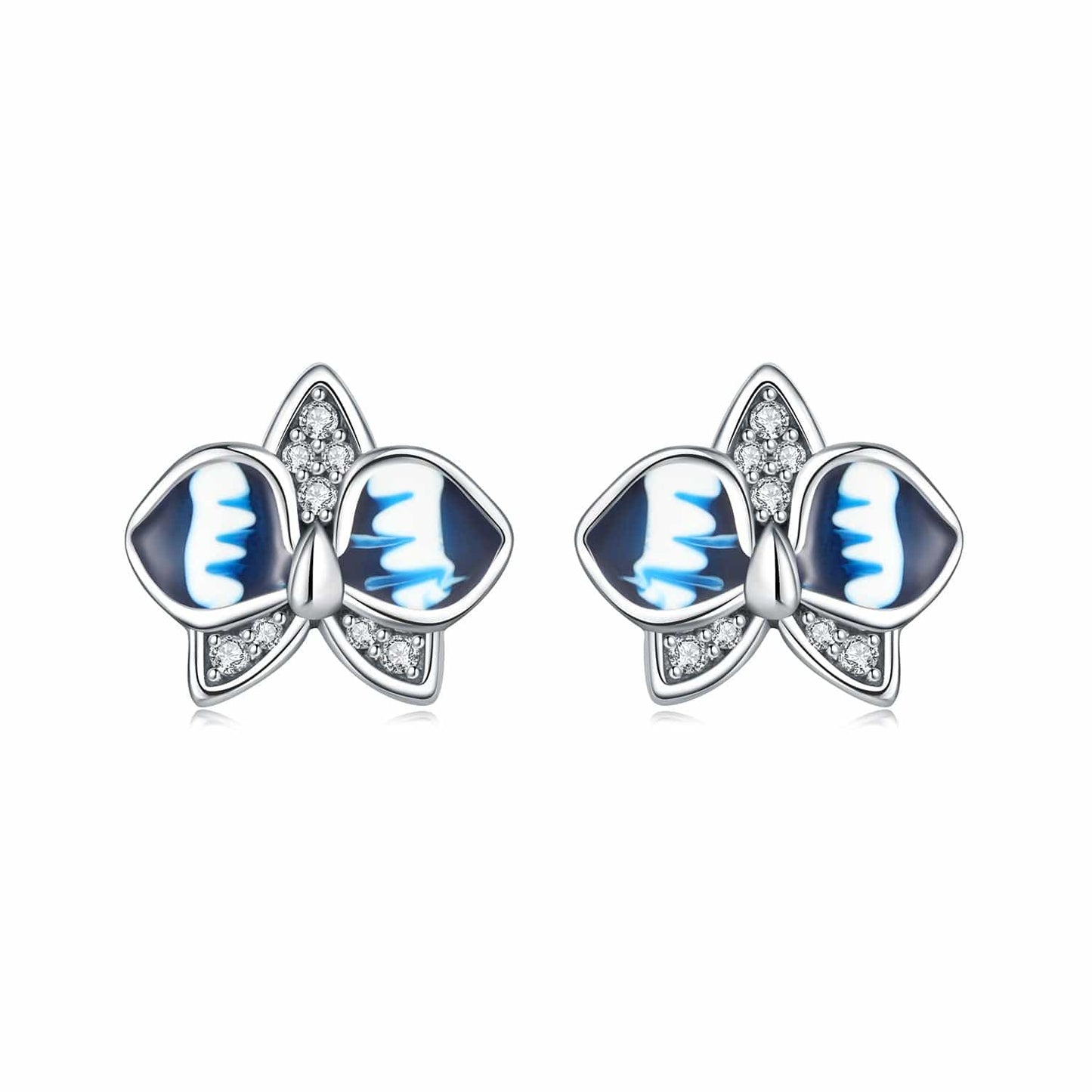 Blue Radiance Butterfly Studs