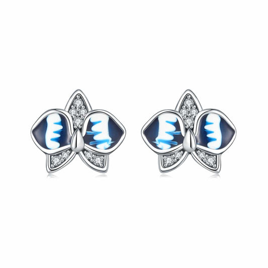 Blue Radiance Butterfly Studs
