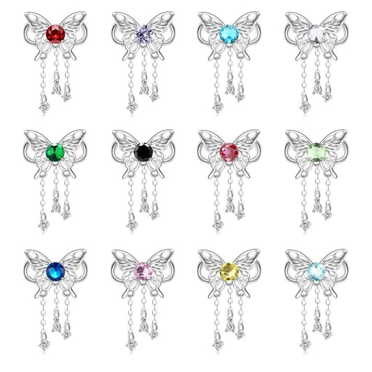 Butterfly Birthstone Dangle Charms