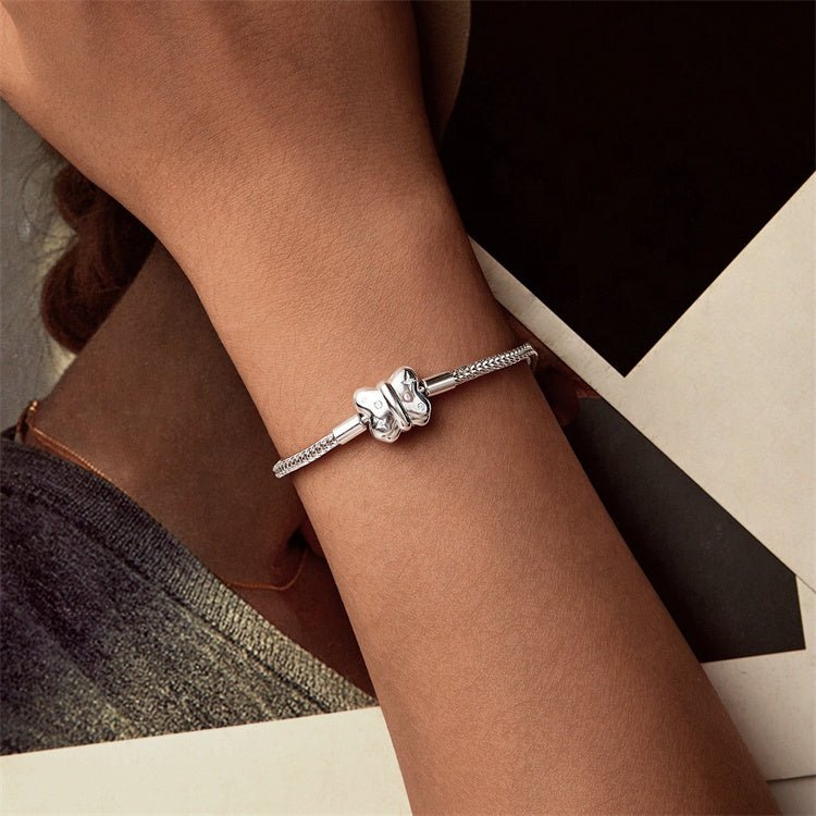 Butterfly Sparkle Clasp Charm Bracelet