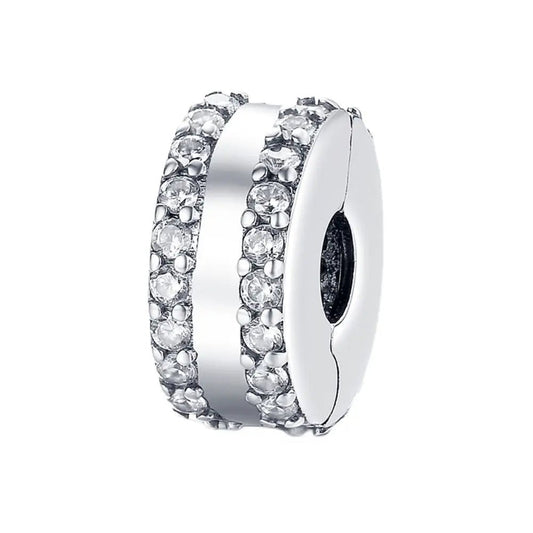 Clear Pavé Clip Charm
