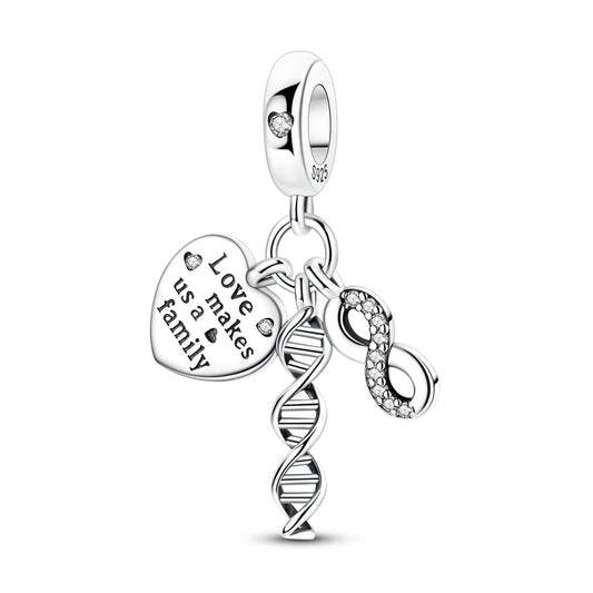 DNA Infinity Family Love Dangle Charm