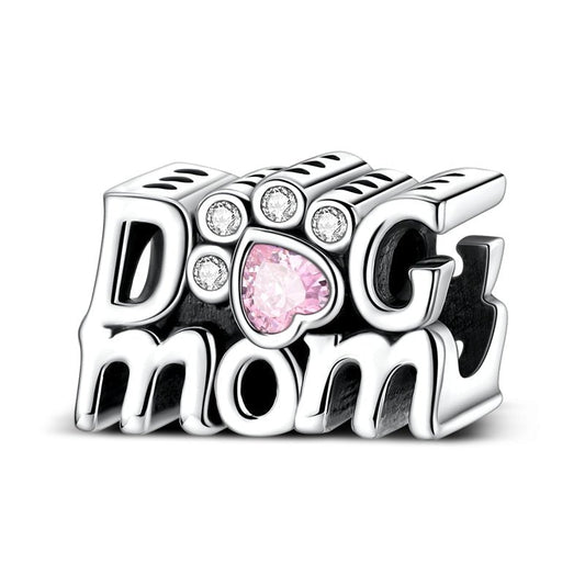 Dog Mom Paw Print Charm