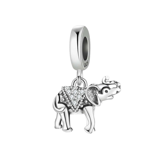 Elegant Elephant Dangle Charm