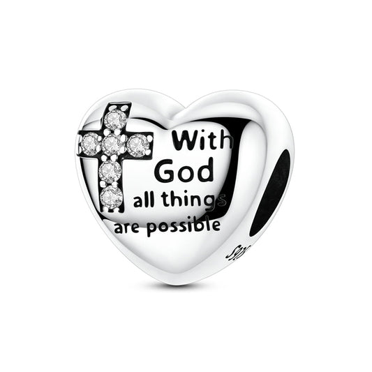 Faith & Blessings Heart Charm