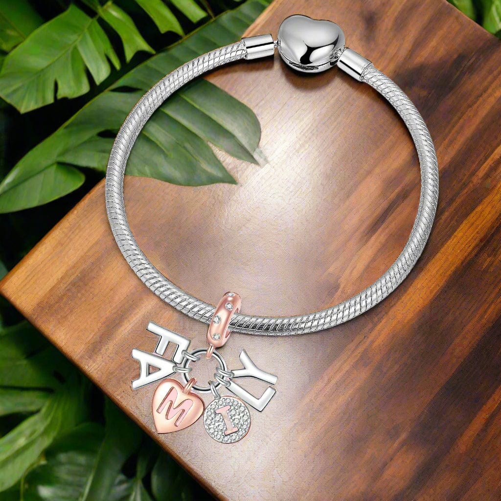 Family Letters Dangle Charm