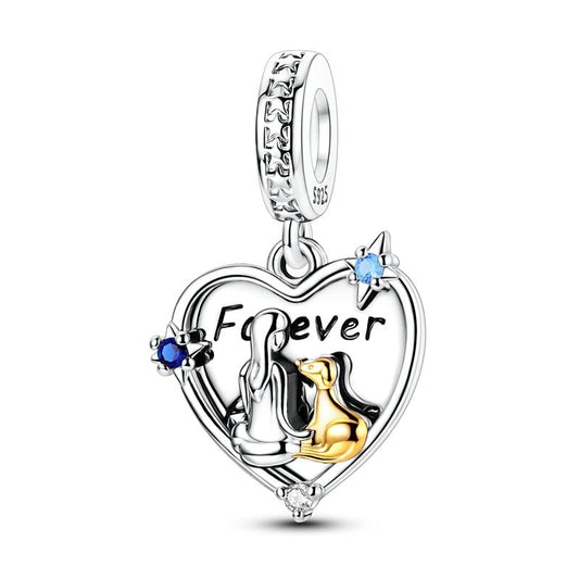 Forever & Always Heart Locket Dangle Charm