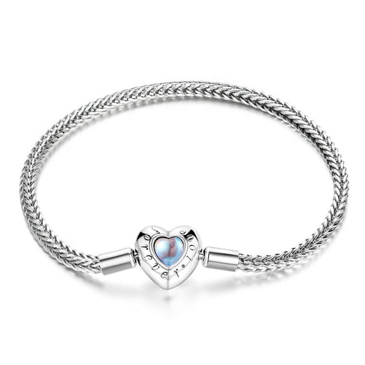 Forever Love Projection Heart Charm Bracelet