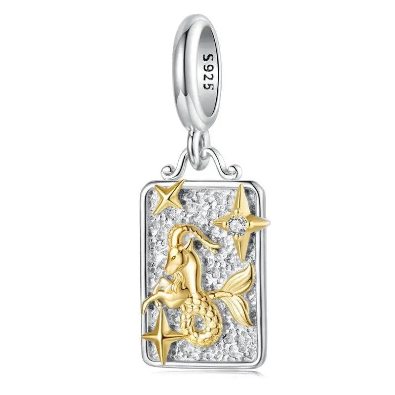 Gold & Silver Astrology Signs Zodiac Constellation Charms