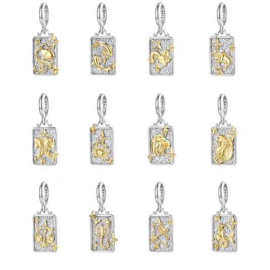 Gold & Silver Astrology Signs Zodiac Constellation Charms