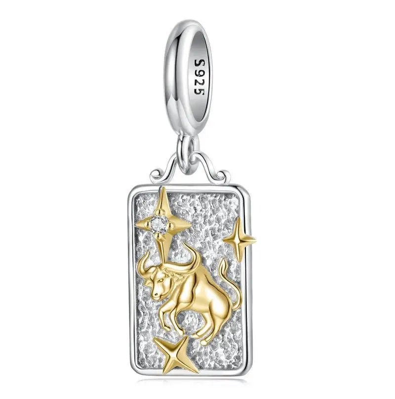 Gold & Silver Astrology Signs Zodiac Constellation Charms