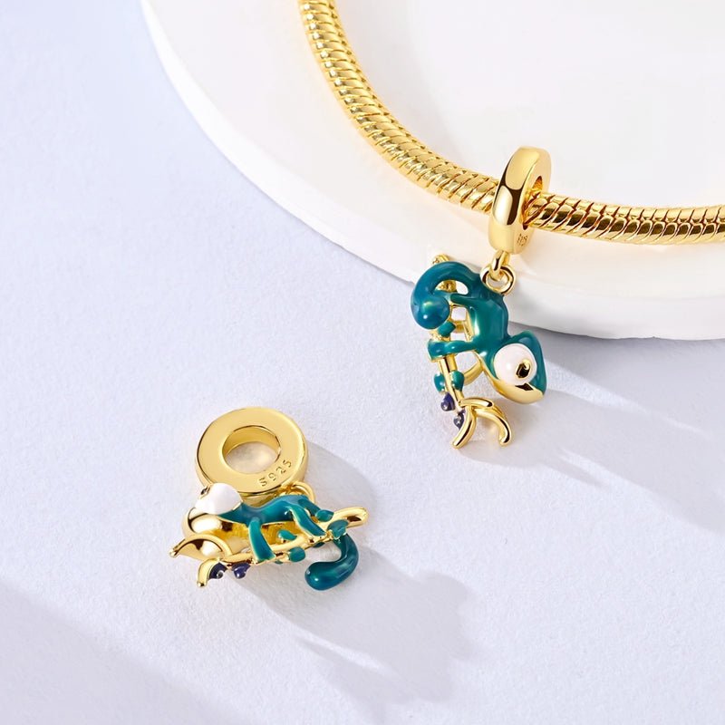 Gold Thermochromic Chameleon Dangle Charm