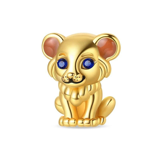 Golden Lion Cub Charm