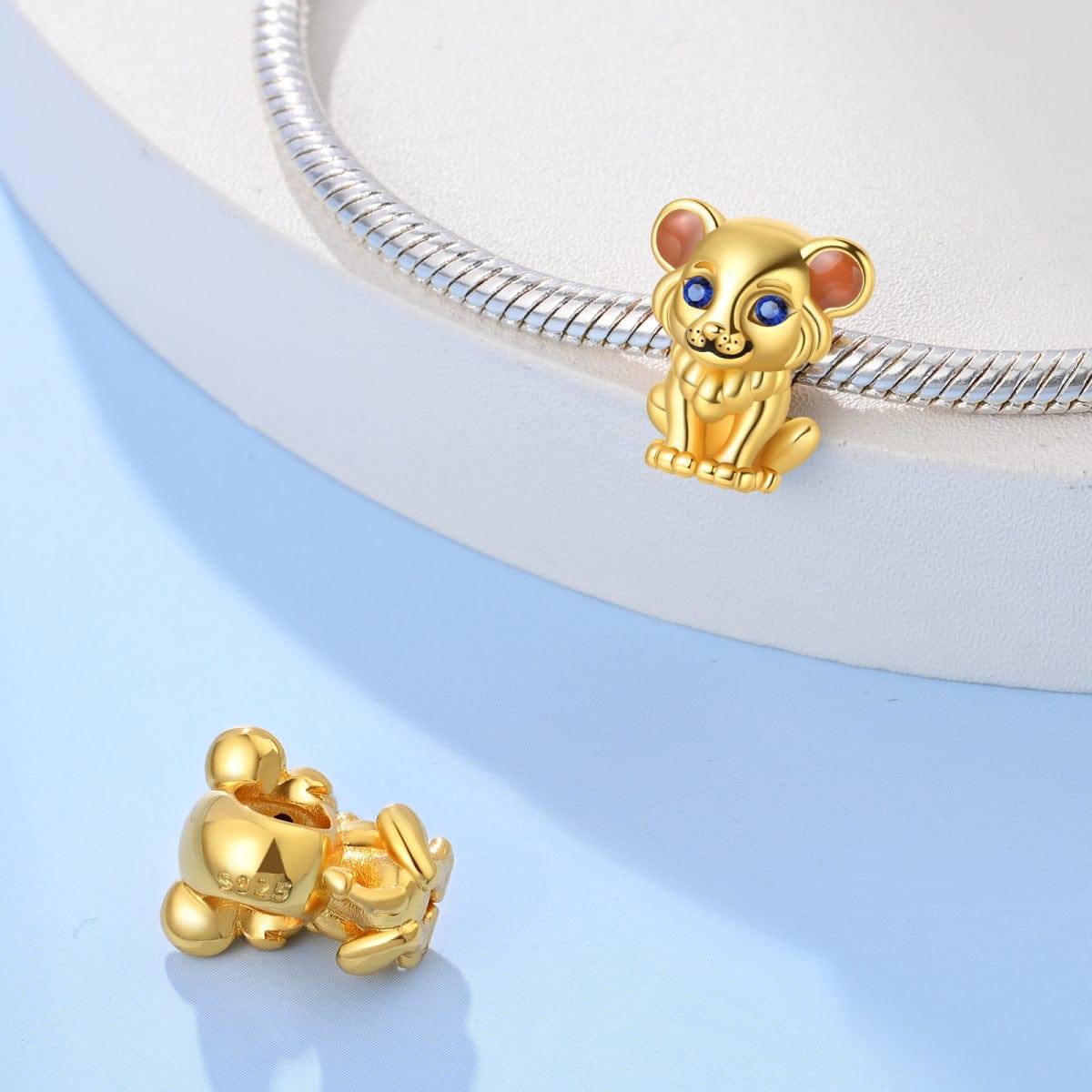 Golden Lion Cub Charm