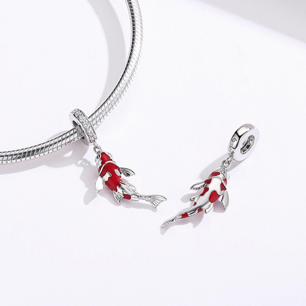 Good Fortune Carp Koi Fish Dangle Charm