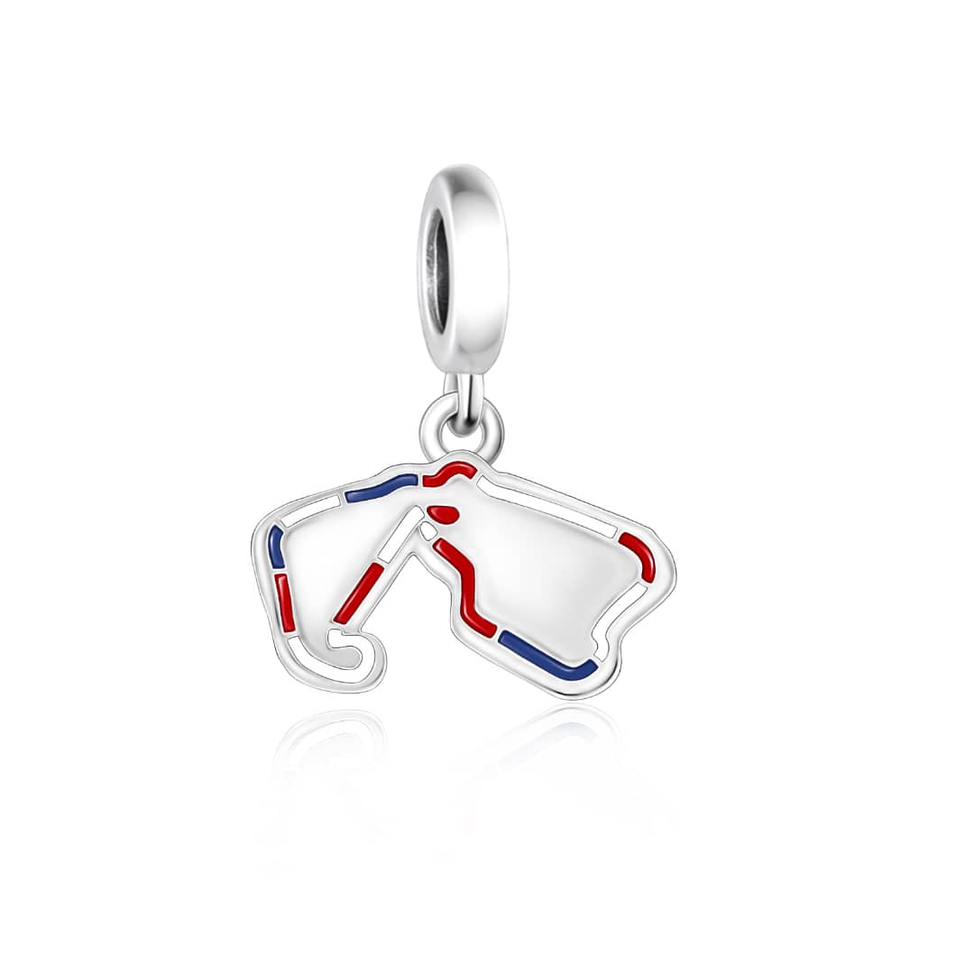 Great Britain Silverstone Race Track Dangle Charm