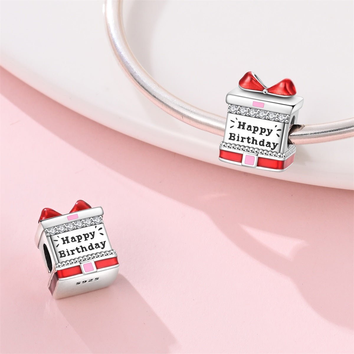Happy Birthday Gift Box Charm
