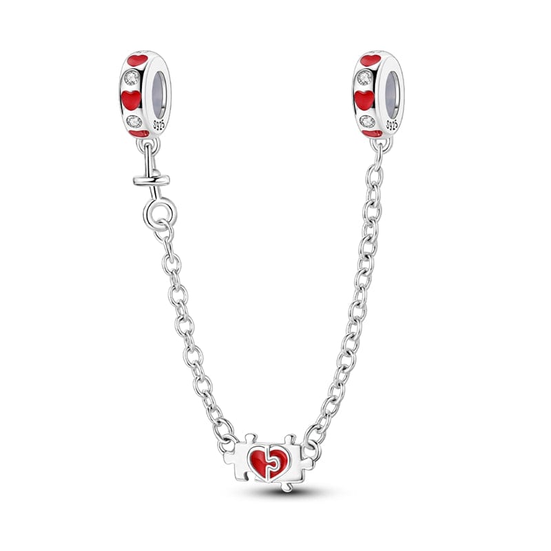 Heart Puzzle Safety Chain