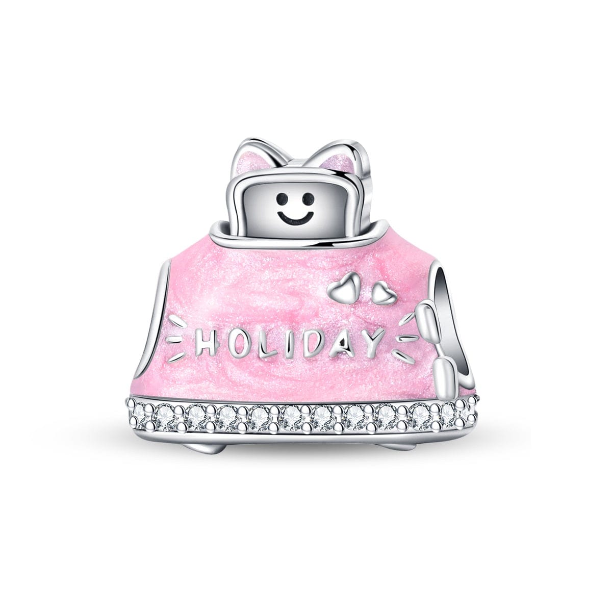 Holiday Pink Hoodie Charm