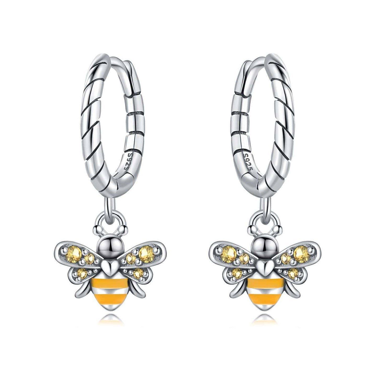 Honey Bee Delight Hoop Earrings