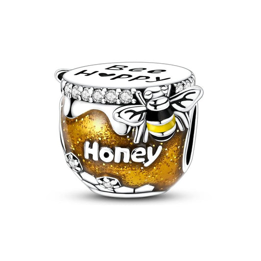Honey Pot “Bee Happy” Charm