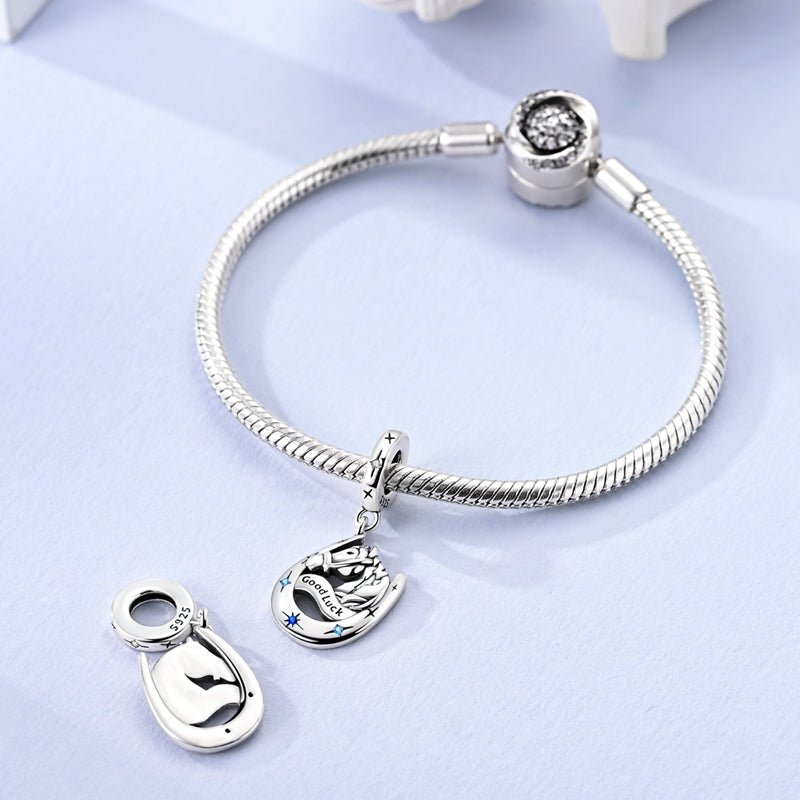 Horse & Horseshoe Good Luck Dangle Charm