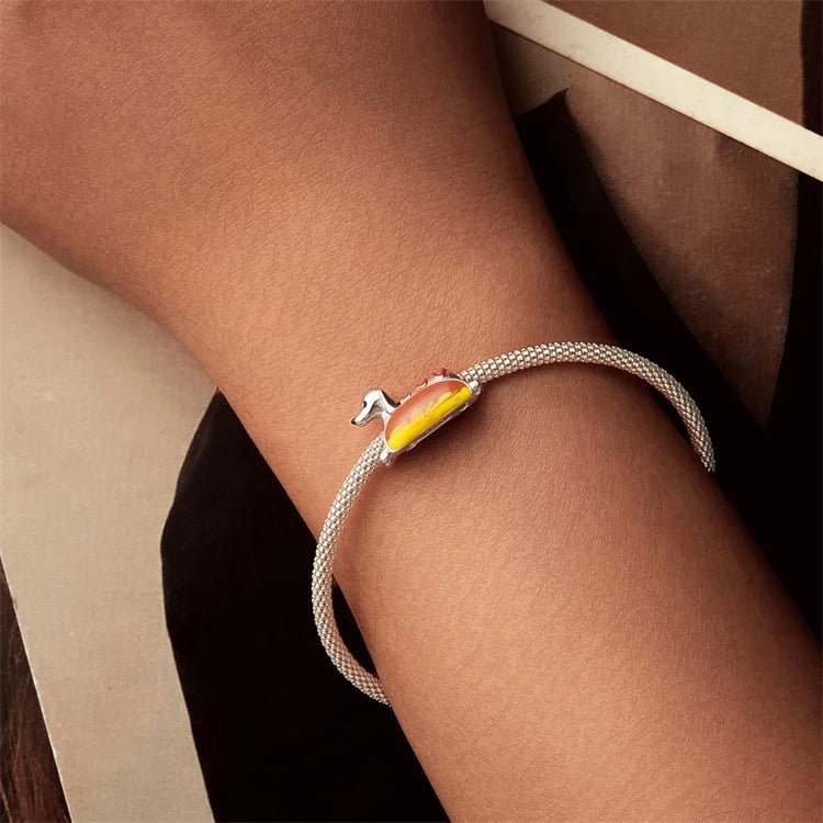 Hot Dog Dachshund Charm