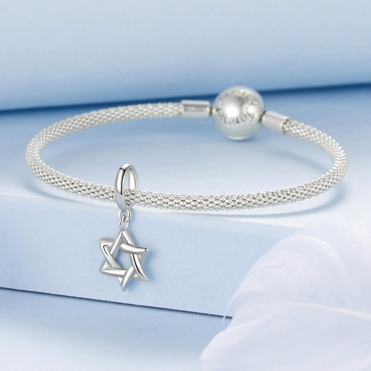 Interwoven Star Dangle Charm