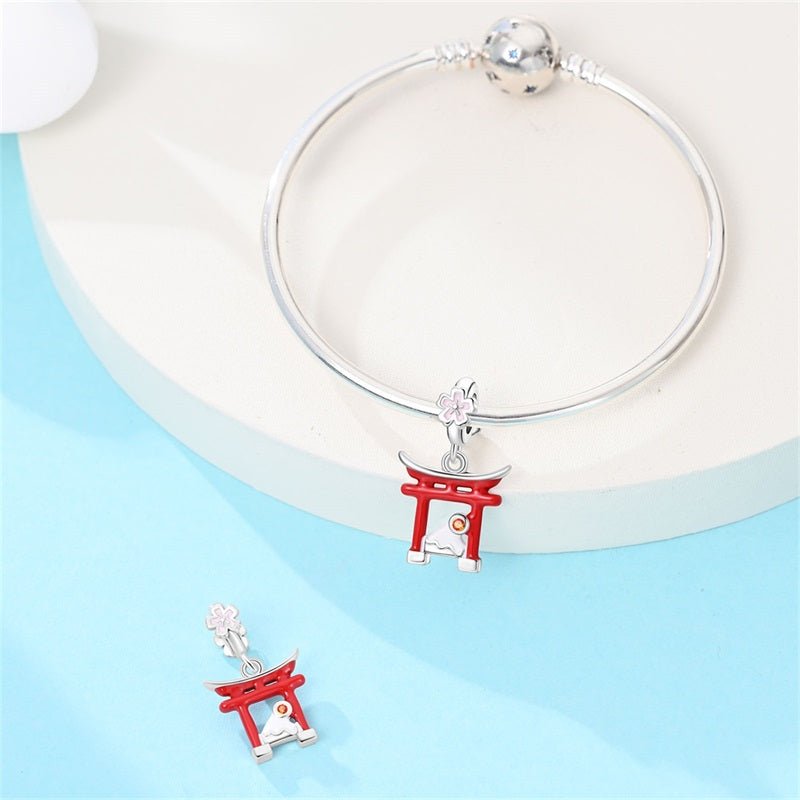 Japan Torii Gate & Mount Fuji Dangle Charm
