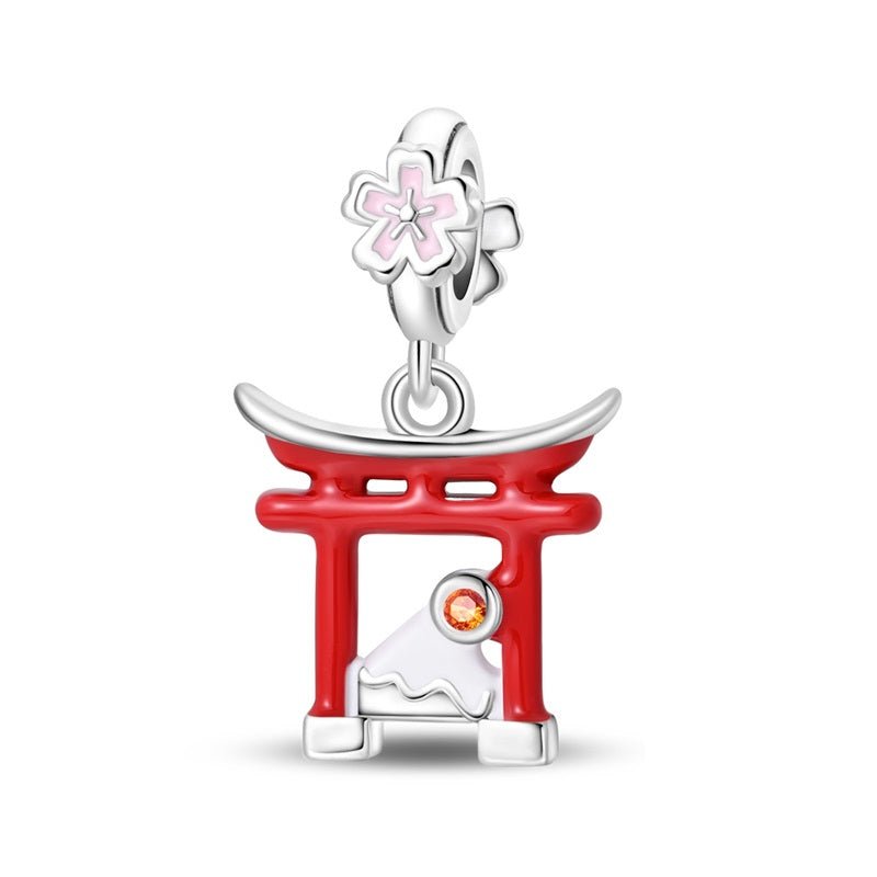 Japan Torii Gate & Mount Fuji Dangle Charm