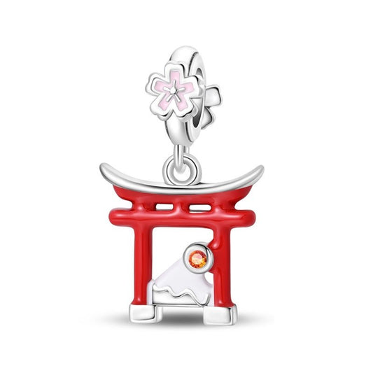 Japan Torii Gate & Mount Fuji Dangle Charm