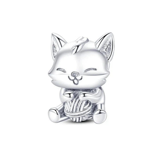 Kitten & Yarn Ball Charm