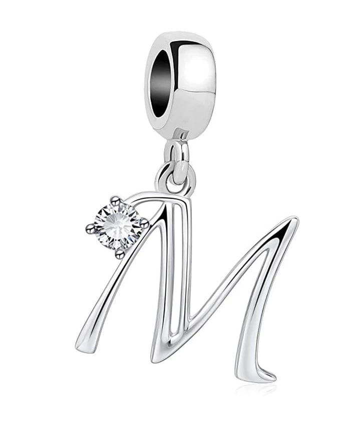 Elegant Crystal Letter A~Z Alphabet Charm