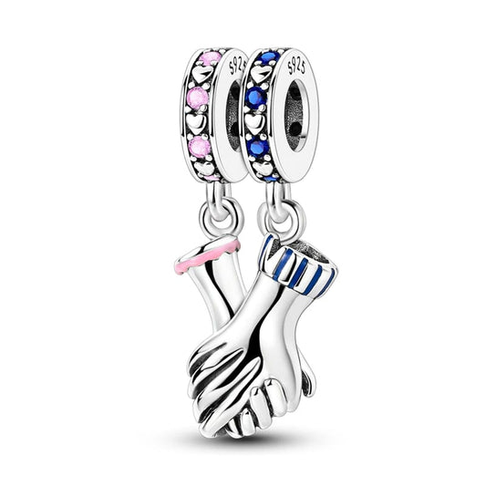 Linked Hands of Love Charm