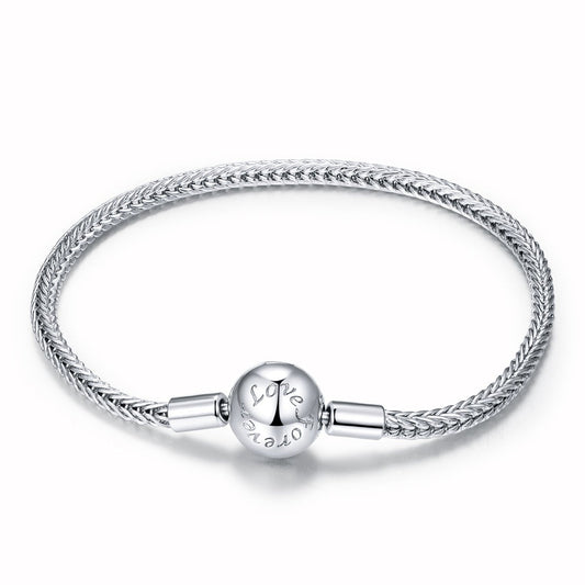 Love Forever Braided Charm Bracelet