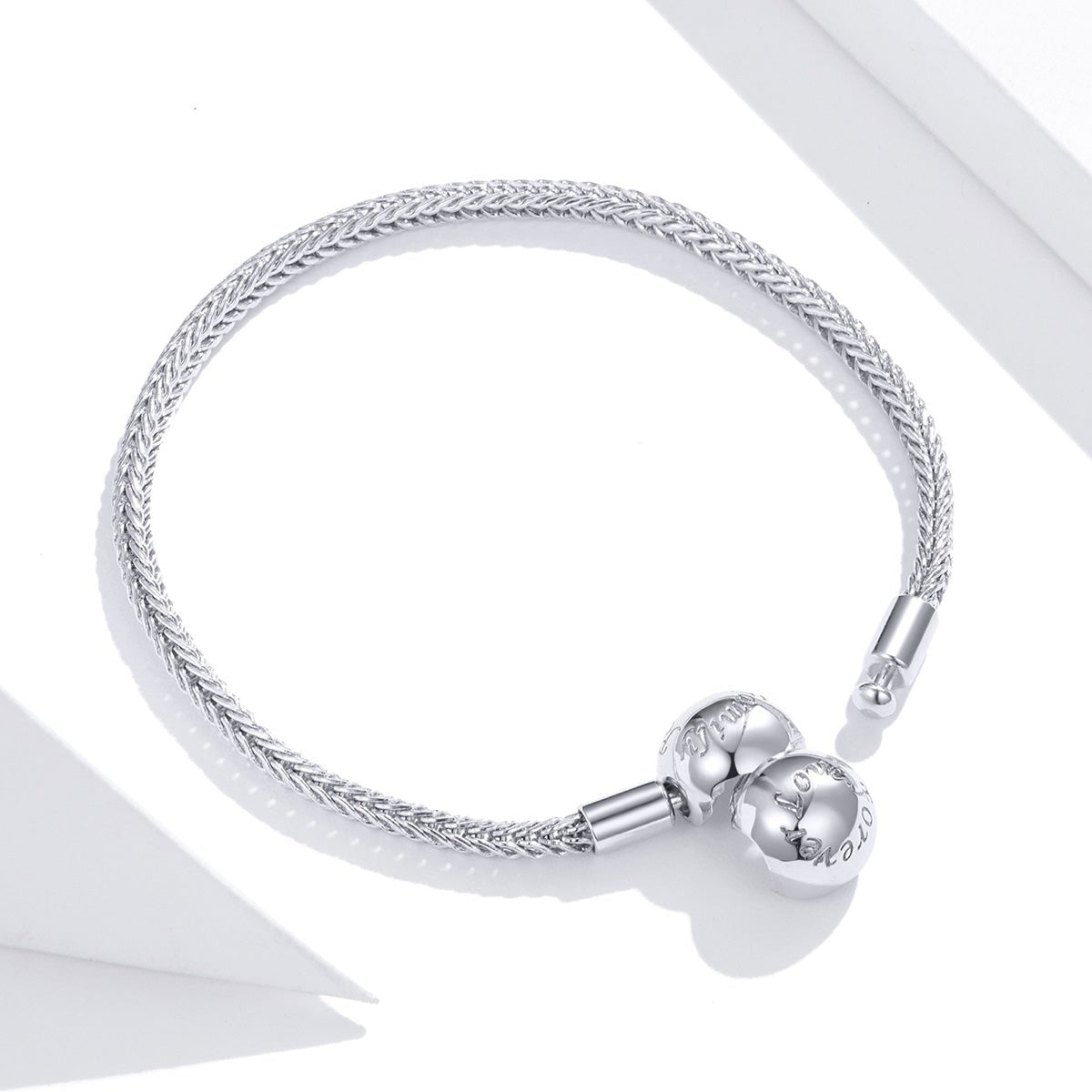 Love Forever Braided Charm Bracelet