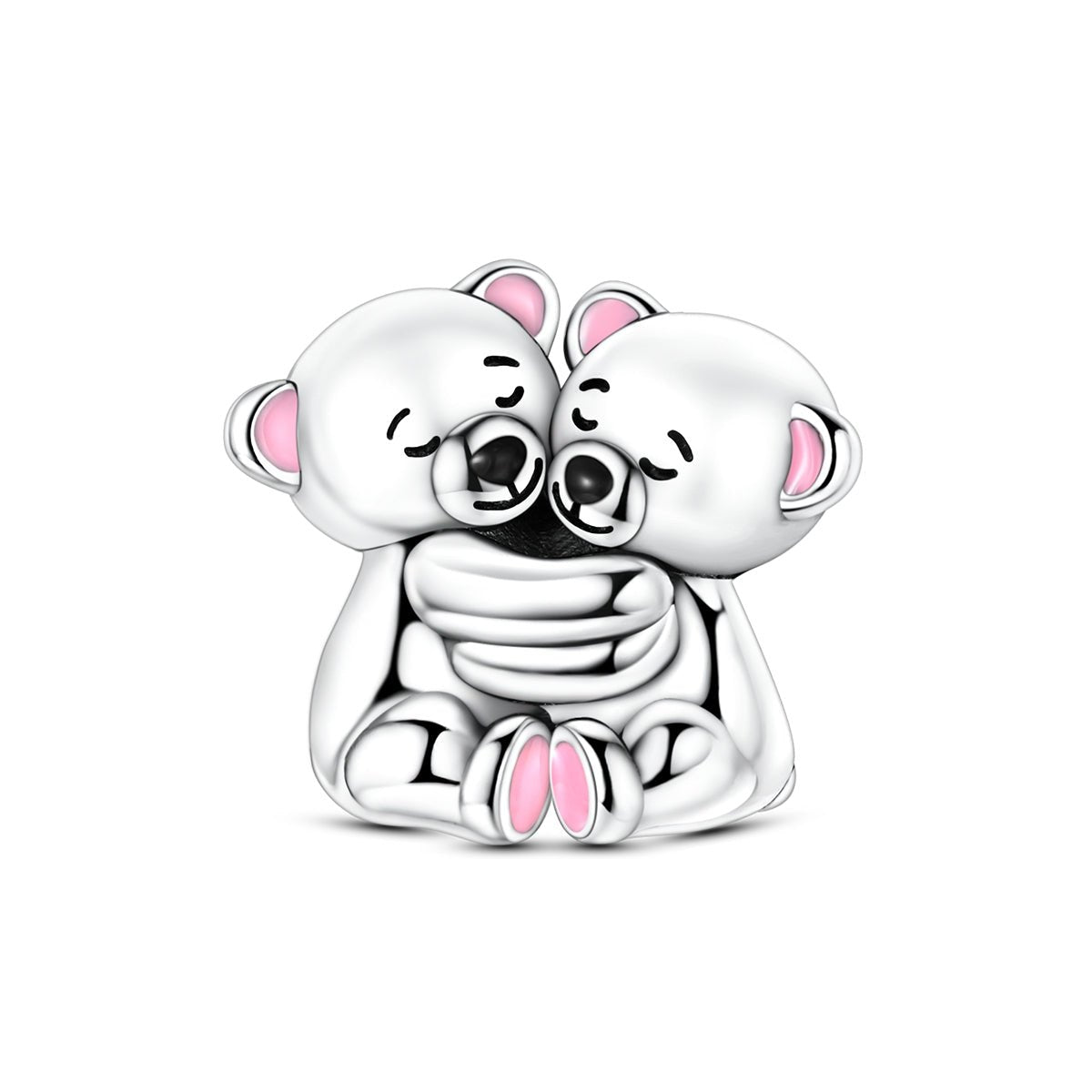 No Words Just Hugs Bear Charm