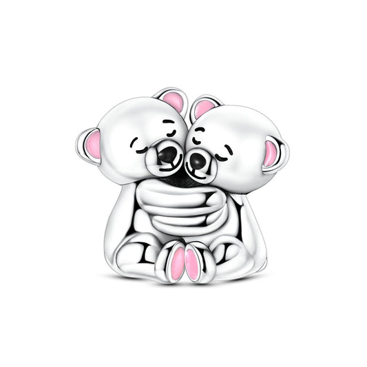 No Words Just Hugs Bear Charm