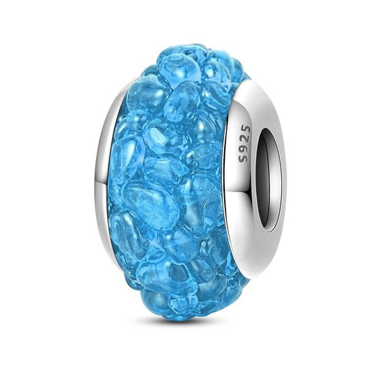 Ocean Blue Murano Glass Charm