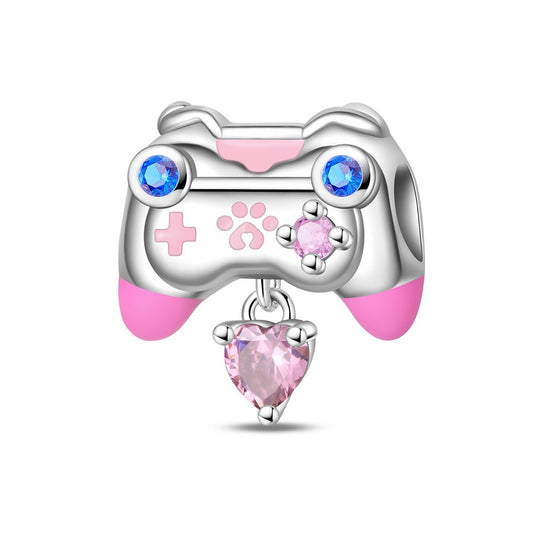 Pink Game Controller Charm